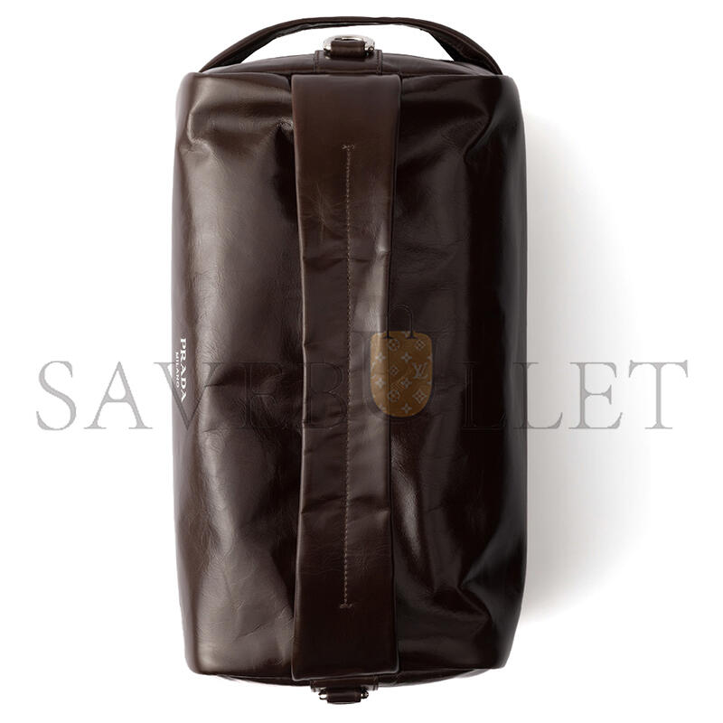 Pra*a leather shoulder bag 2vh194 (33*17*17cm)